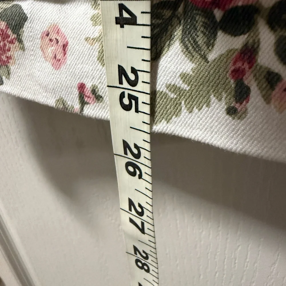 Strapless Cottagecore Floral Mini Denim Dress - Picture 9 of 9